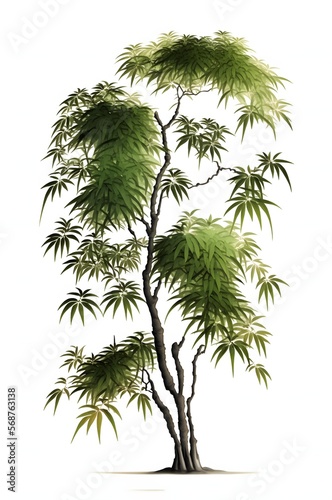 Tree isolated on white background for use in architectural design or decoration work © MAJGraphics