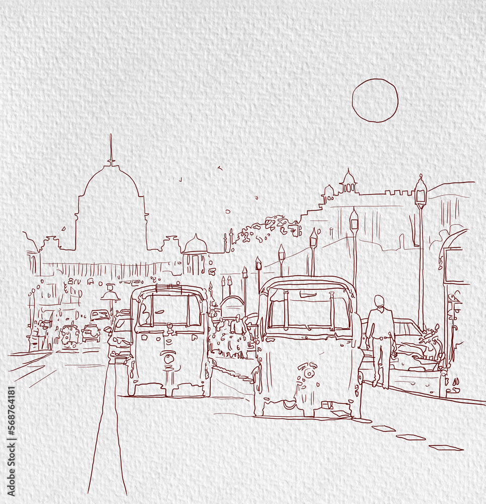 India Gate New Delhi Illustration Stock Illustration Adobe Stock India Gate New Delhi Illustration Stock Illustration Adobe Stock