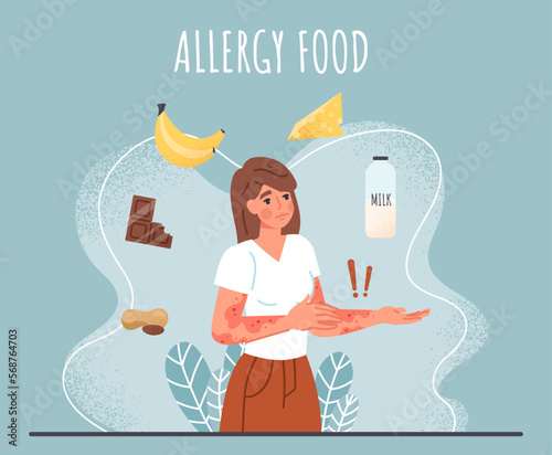Allergic reactions on food