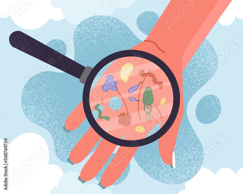 Bacteria on hand
