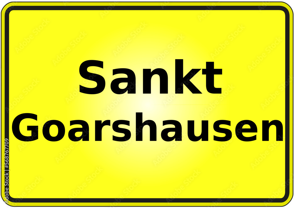 Stadteingangsschild Deutschland Stadt Sankt Goarshausen