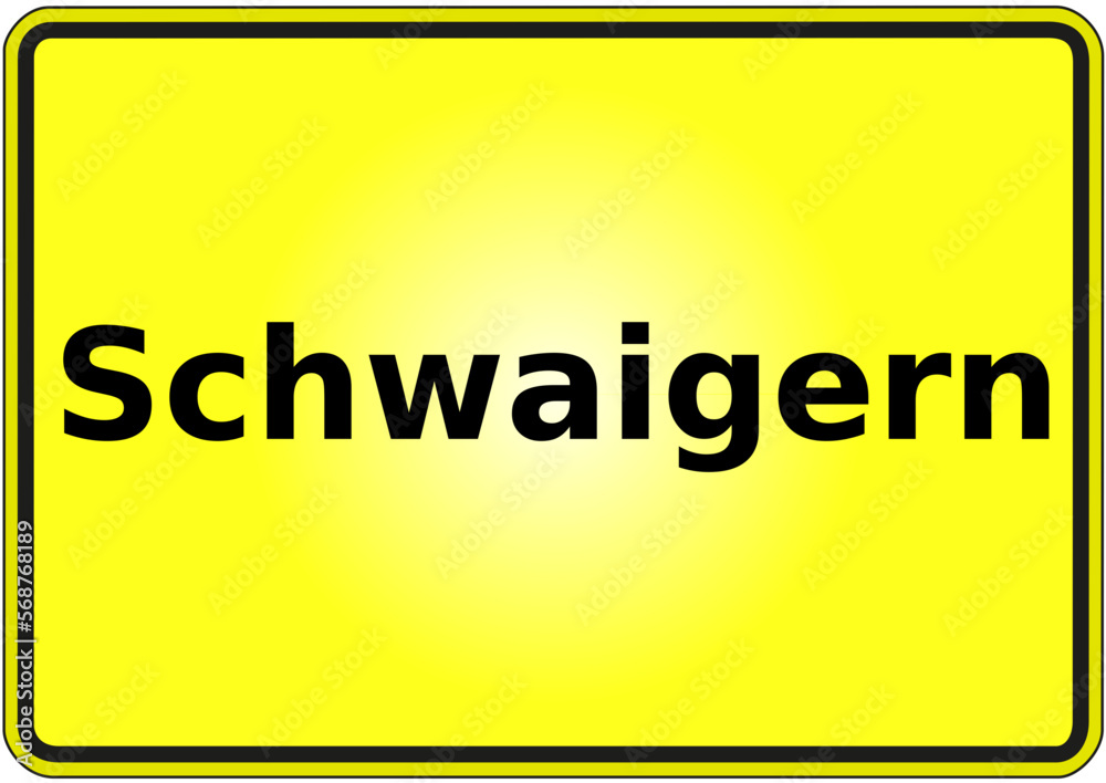 Stadteingangsschild Deutschland Stadt Schwaigern Stadteingangsschild Deutschland Stadt Schwaigern