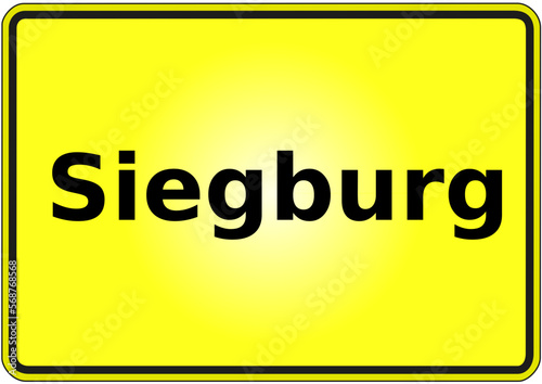 Stadteingangsschild Deutschland Stadt Siegburg photo