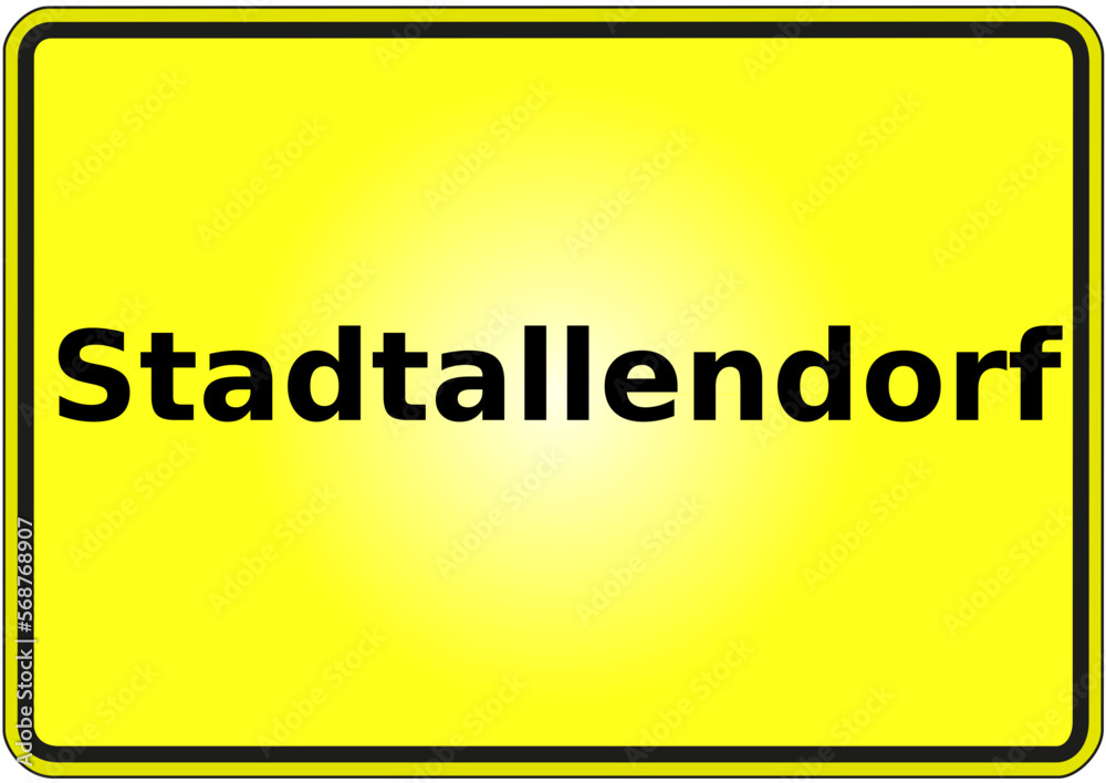 Stadteingangsschild Deutschland Stadt Stadtallendorf Stadteingangsschild Deutschland Stadt Stadtallendorf