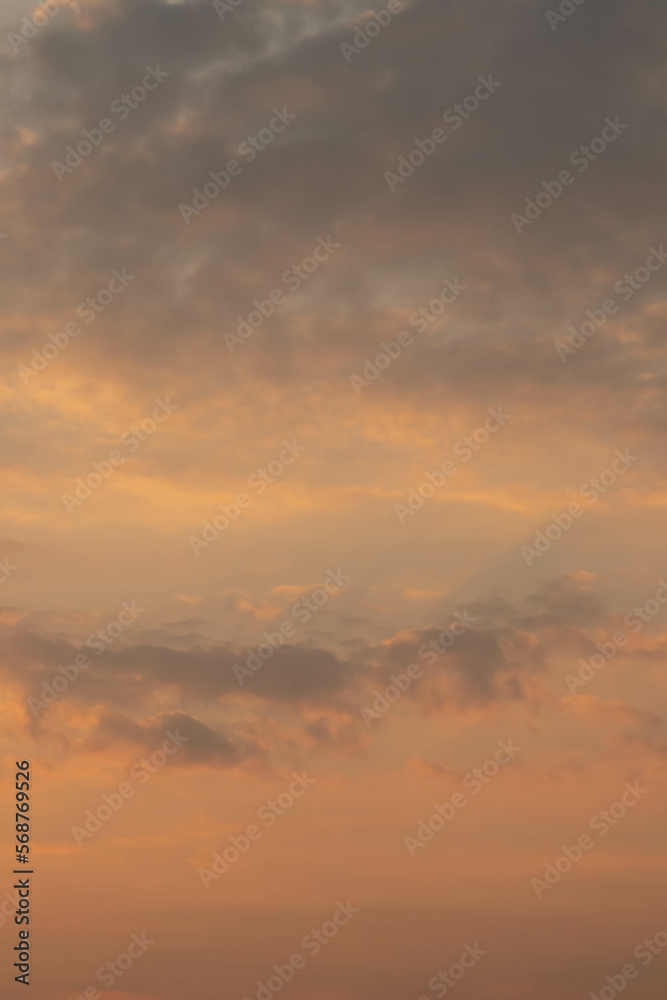 scenics nature and the beautiful colors of the evening sky provide a beautiful and peaceful backdrop to the sky. Simple sky background with copy space for text.