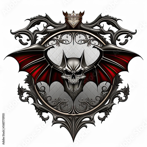 Skull Bat Wing Logo