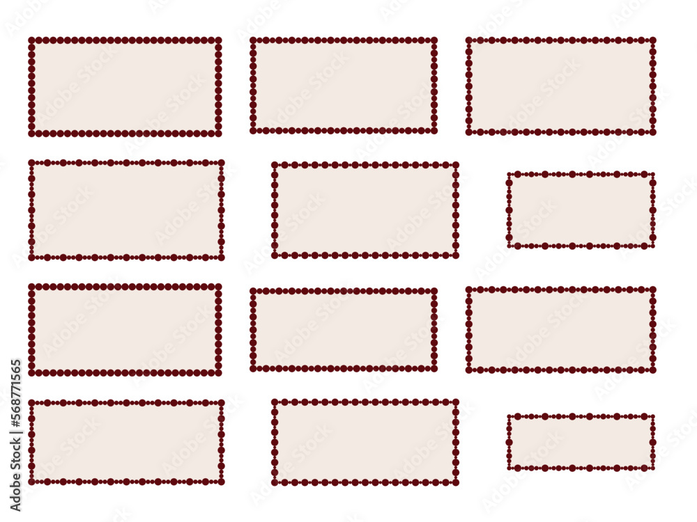 Fototapeta premium 丸と長方形プレート2M