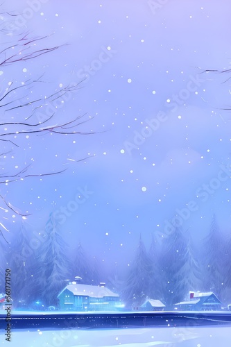 Winter, Template, AD Template, PPT template, Slide, Flyer, postcard, slide for brochure, booklet, background.	