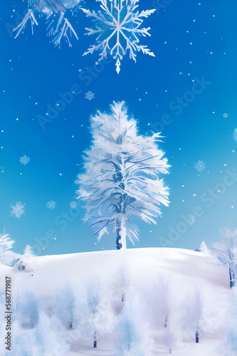 Winter, Template, AD Template, PPT template, Slide, Flyer, postcard, slide for brochure, booklet, background.	