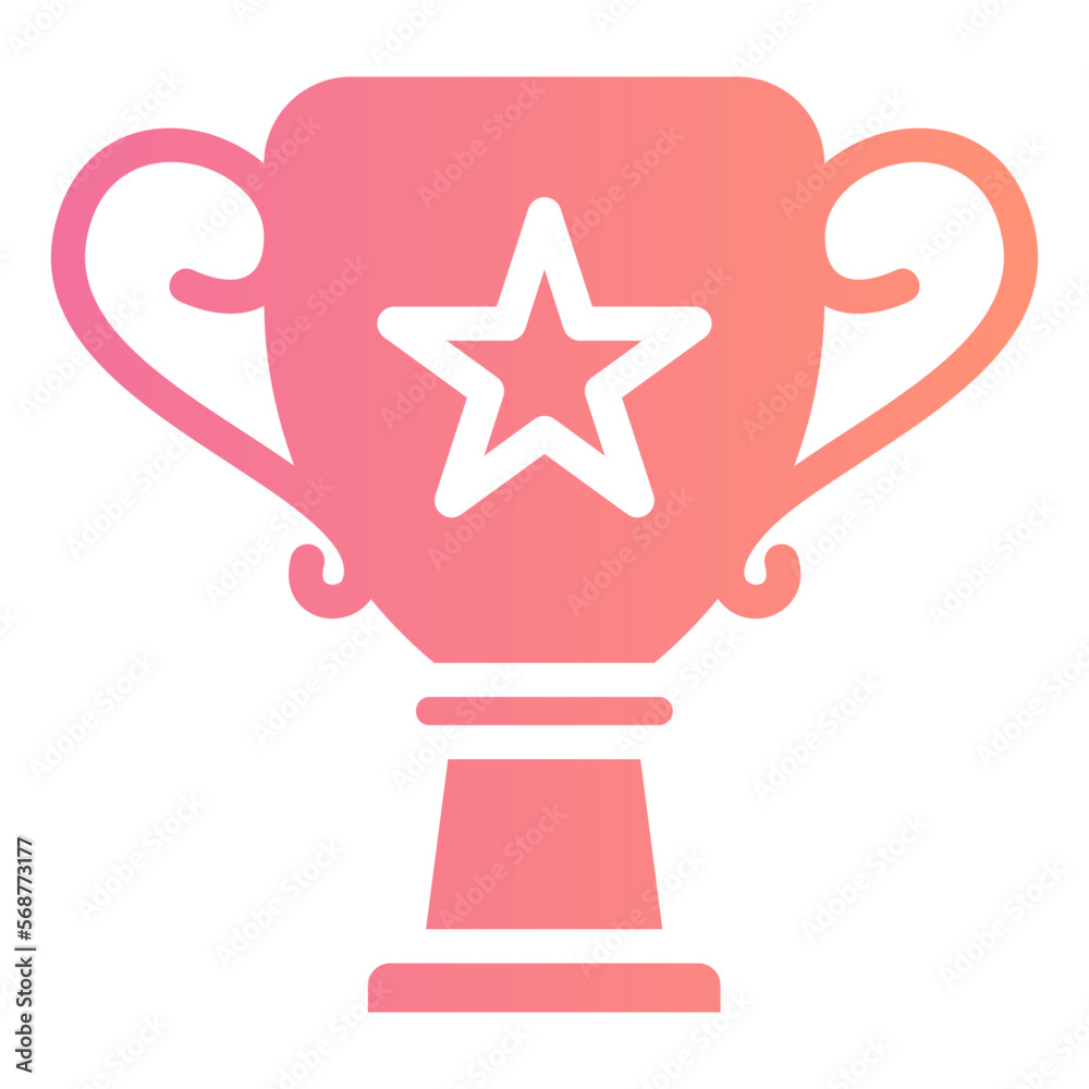 trophy gradient icon trophy gradient icon