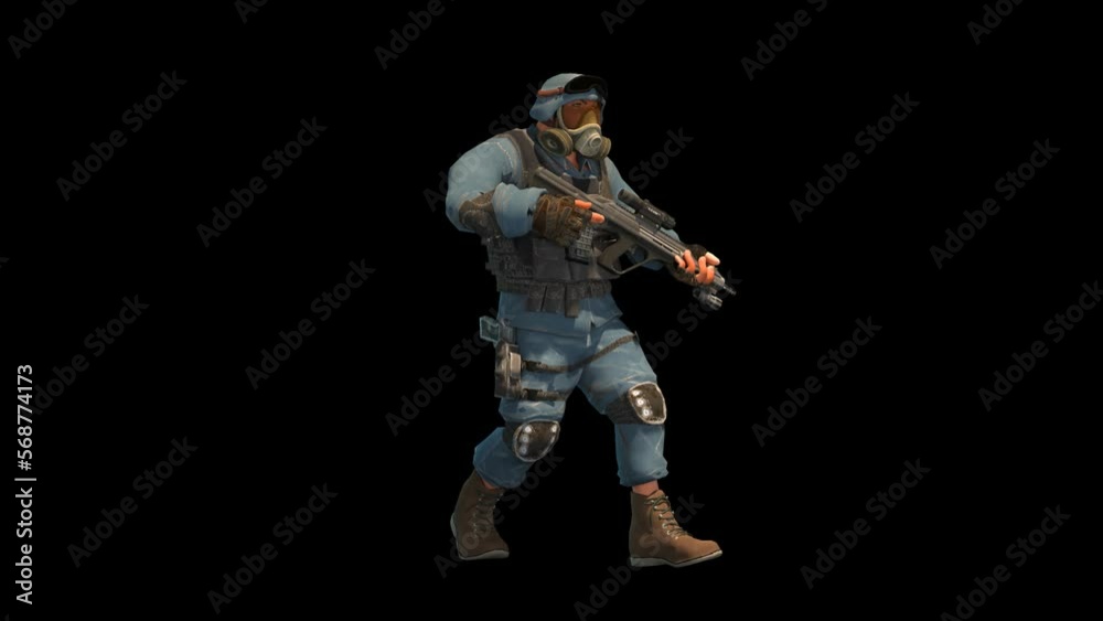 Police officer in uniform and with weapons Police officer in uniform and with weapons