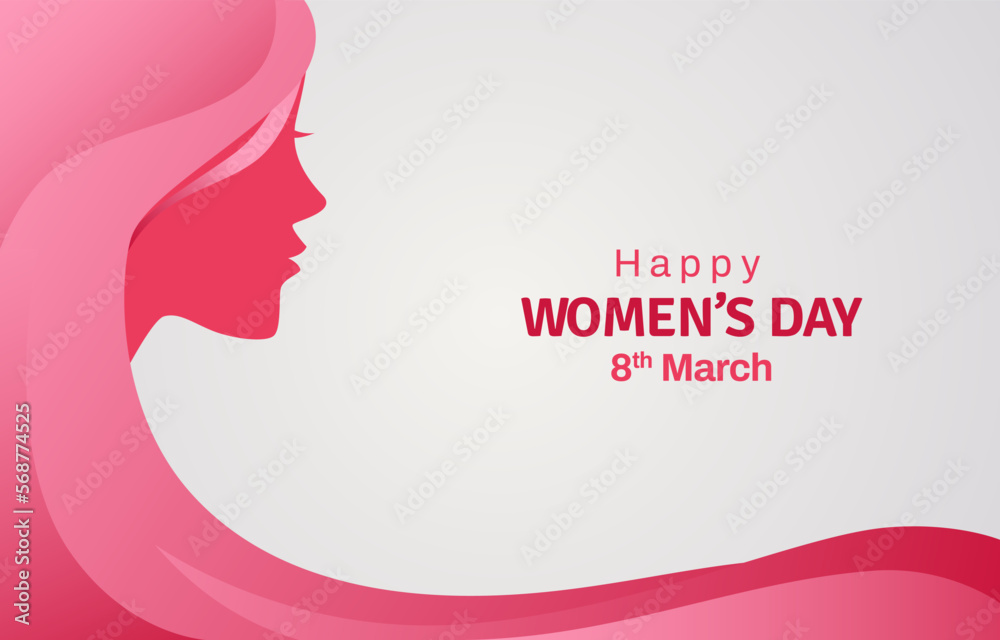 Happy Women's Day Background Template