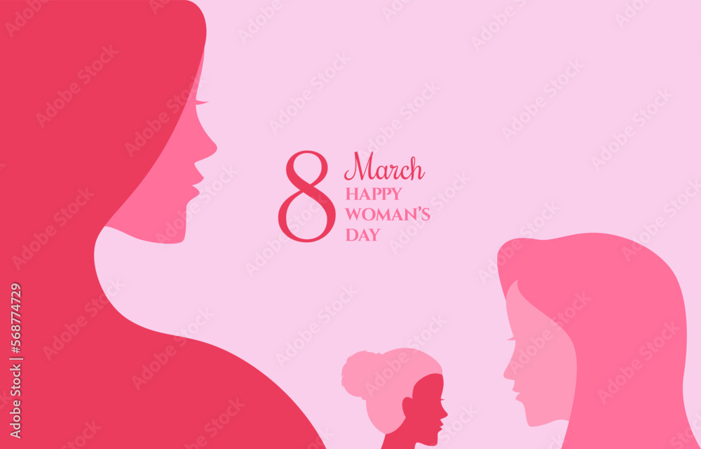 Happy Women's Day Background Template