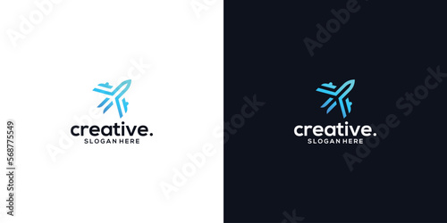 Inspiration for flight aviation logo design