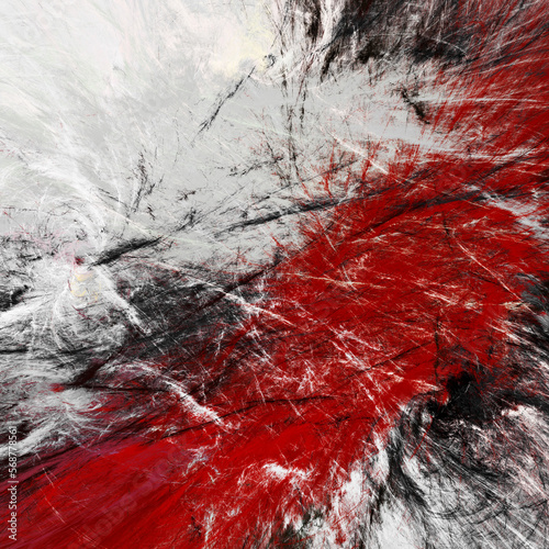 Wallpaper Mural Abstract red and grey grunge paint pattern. Painting background. Fractal art for creative graphic design Torontodigital.ca