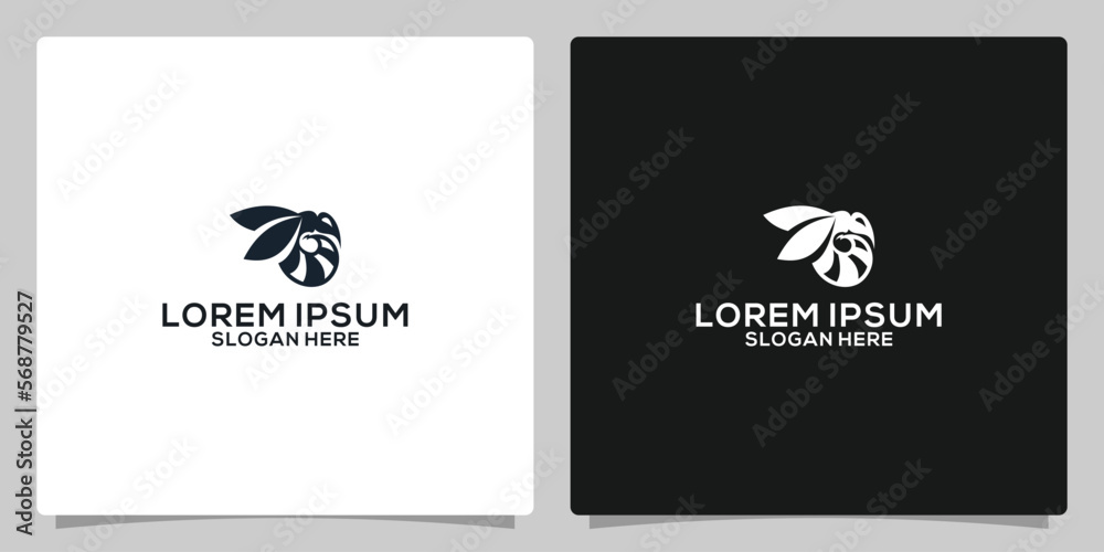 Decorative bee sign. Vector logo illustration. Decorative bee sign. Vector logo illustration.
