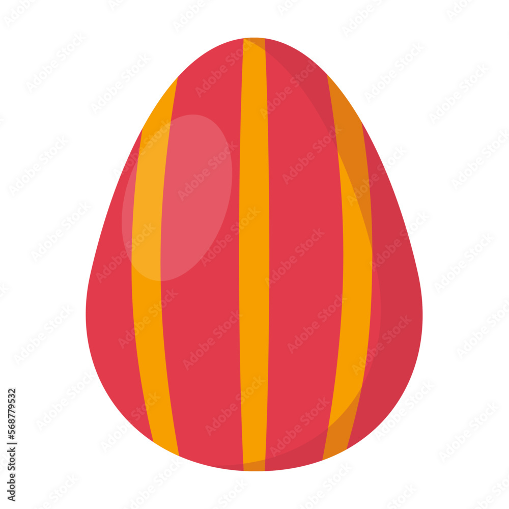 Colorful easter egg isolated on white background Colorful easter egg isolated on white background