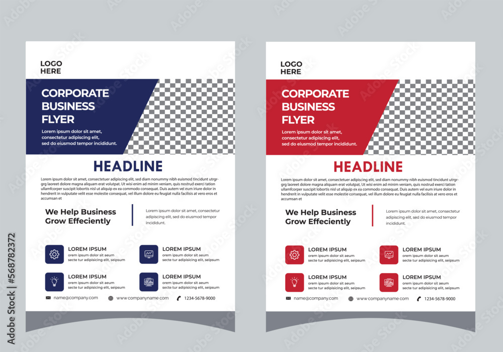 Business corporate Flyer design A4