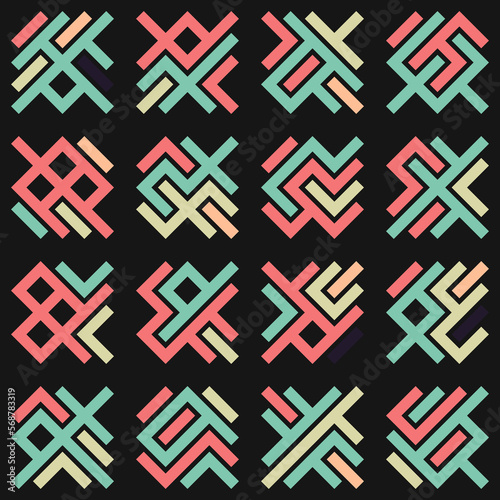 Asemic Glyph writing hieroglyph imitation abstract illustration