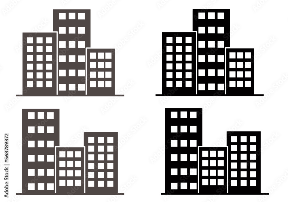 office buildings vector . icon sky scraper