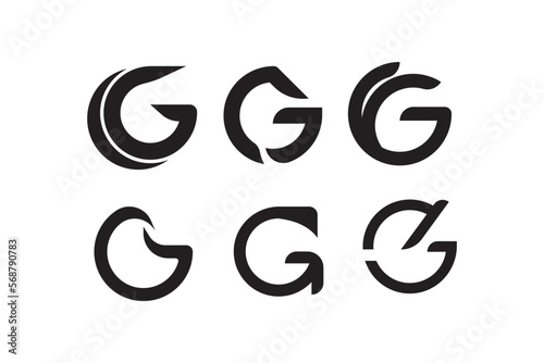 collection logo design letter G