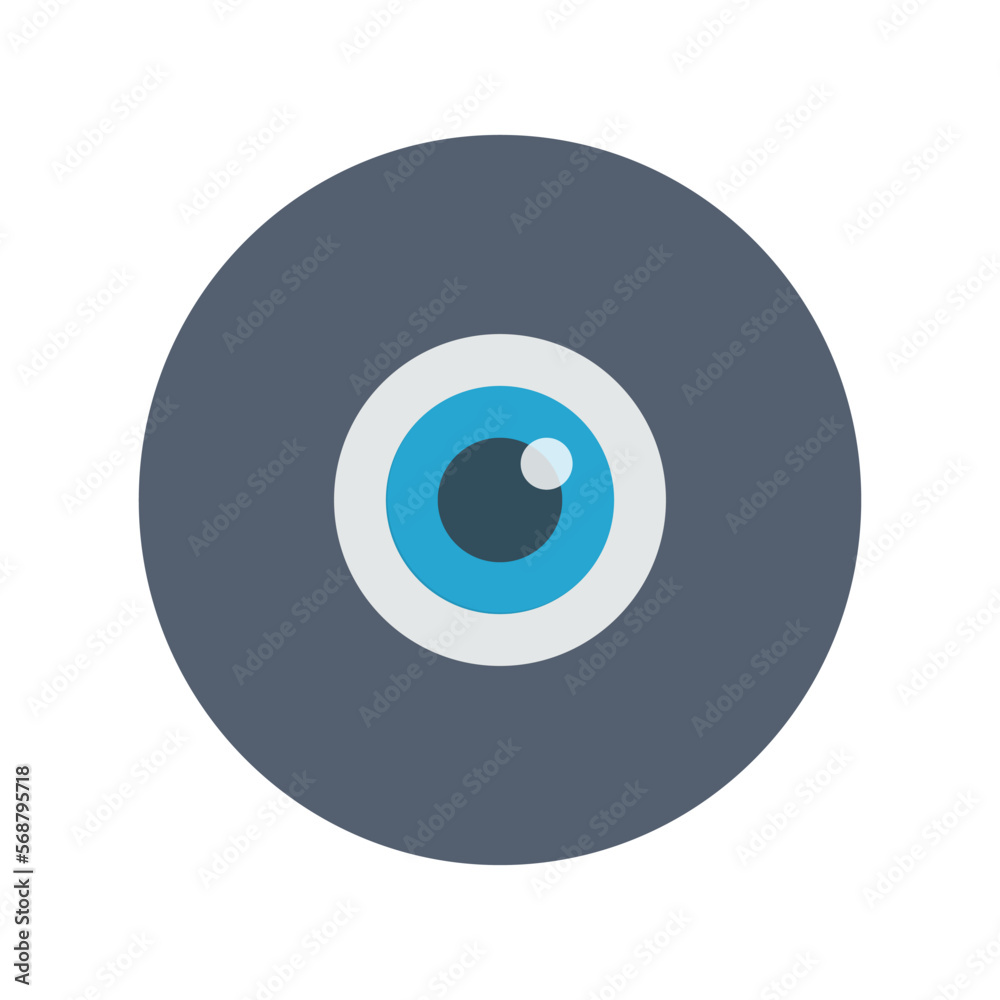Eye icon, Flat vector illustration for web and mobile interface, EPS 10 Eye icon, Flat vector illustration for web and mobile interface, EPS 10