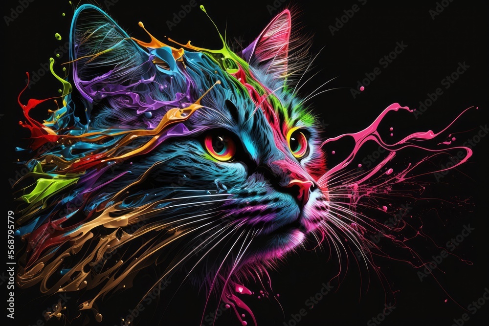 Free download Neon Cat Photography 3D and Fractal Pinterest [638x960] for  your Desktop, Mobile & Tablet | Explore 28+ Neon Cat Wallpaper | Neon  Wallpapers, Wallpaper Neon, Cat Backgrounds