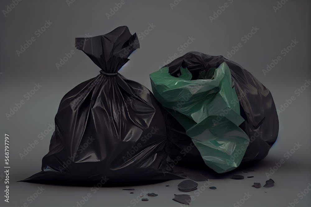 Trash bags to clean up. Generative AI