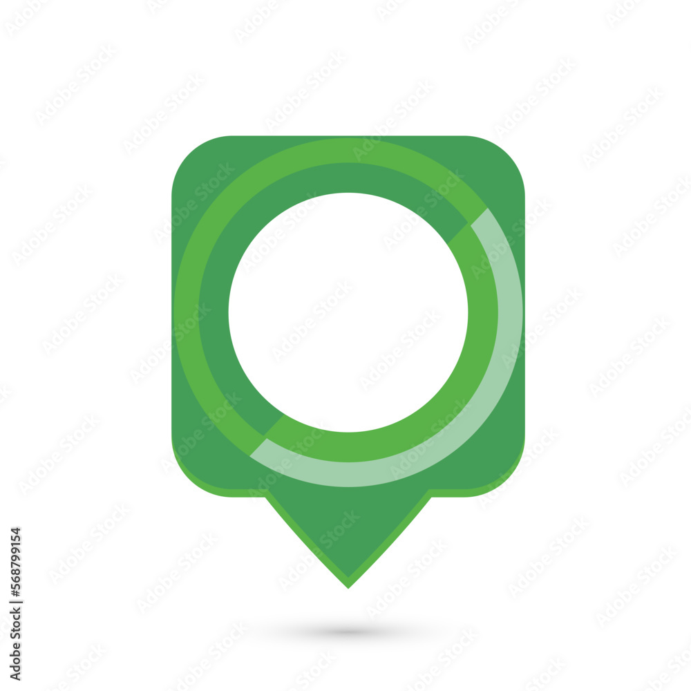 Map point icon design. Vector illustration.