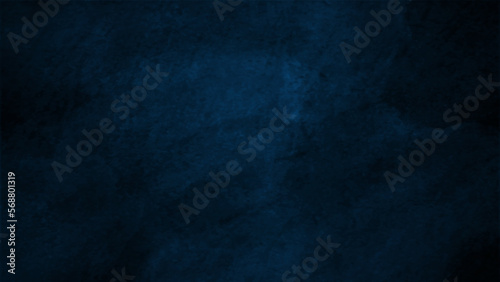 Abstract dark blue grunge background texture. Beautiful wall background.