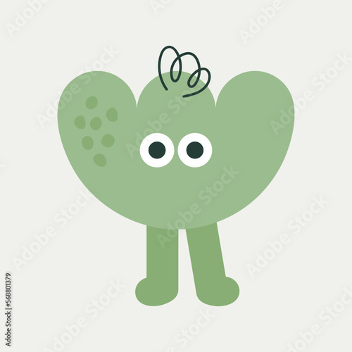 Cartoon character, abstract personage, mascot design, funny avatar, cute icon