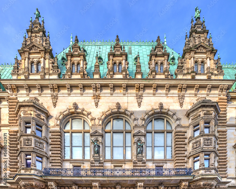 Hansestadt Hamburg Rathaus Fassade