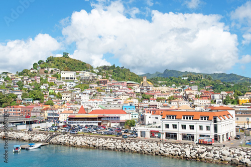 A panoramic view of St. George s  Grenada.