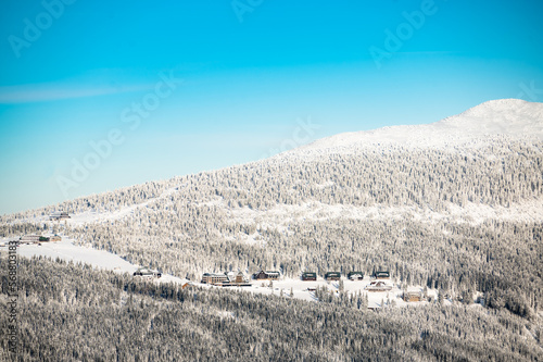 Winter panorama of the Giant Mountains - Krkonose - Snezka Mountain - Spindleruv Mlyn
 photo