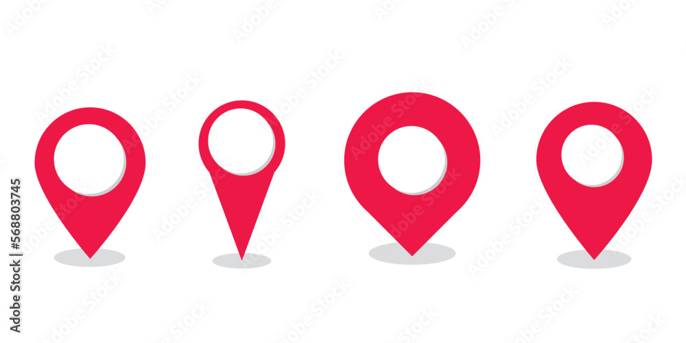 location point simple shapes icon vector set. vector eps 10 location point simple shapes icon vector set. vector eps 10
