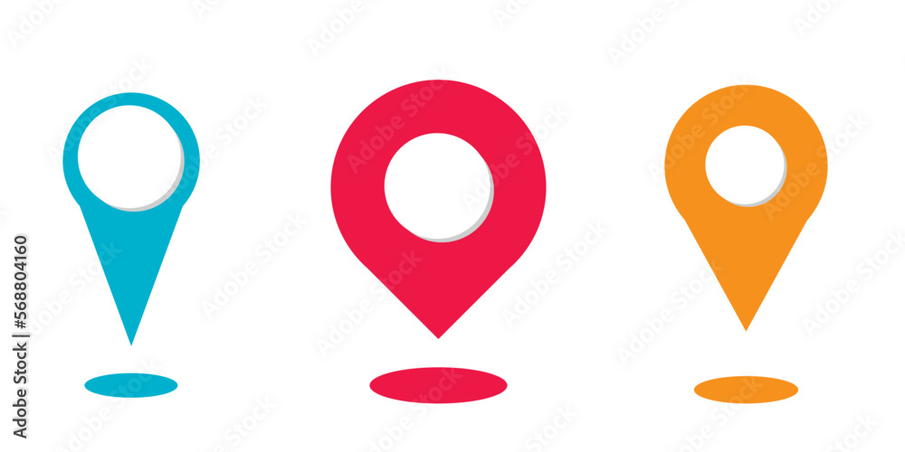 location point simple shapes icon vector set. vector eps 10 location point simple shapes icon vector set. vector eps 10