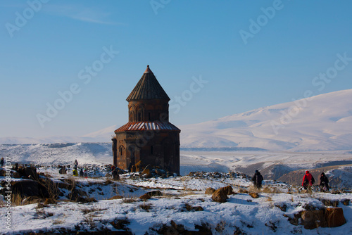 Ani Ruins, Ani is a ruined and uninhabited medieval Armenian city-site situated in the Turkish province of Kars photo