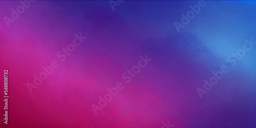 Blue to purple and pink gradient abstract background with fine grain, generative ai