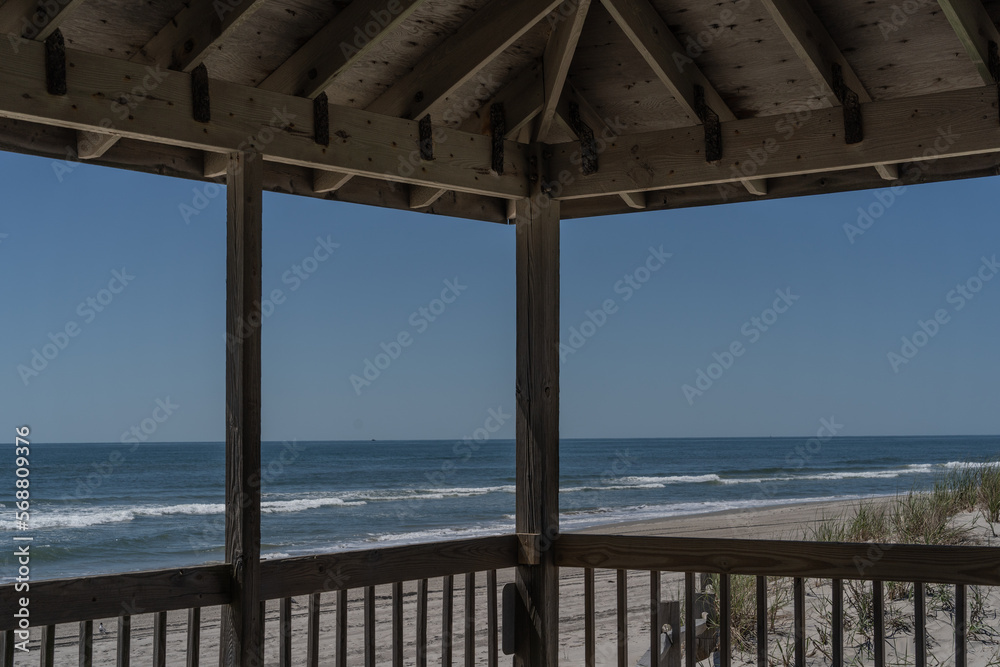 View of the Stone Harbor Beach from Gazebo