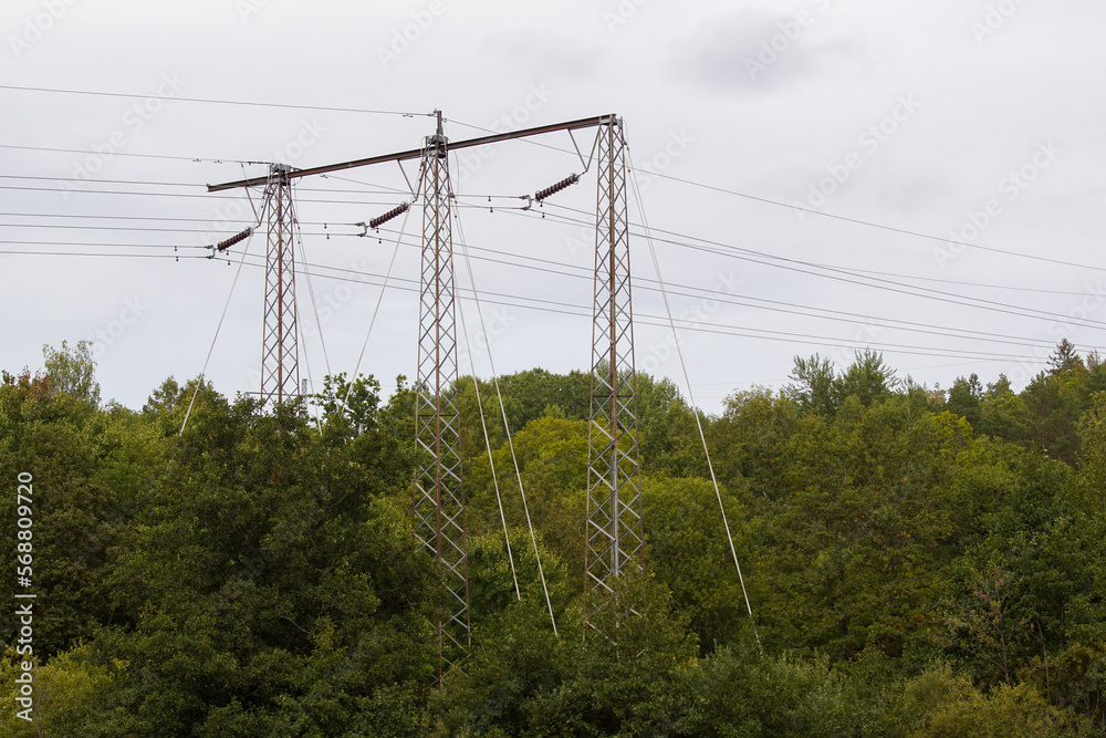 Fototapeta premium lines in the countryside