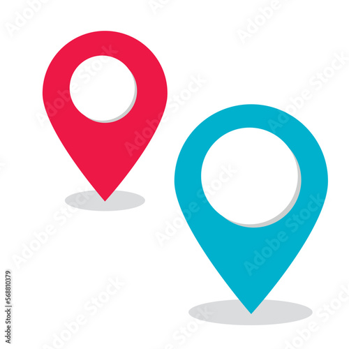 location point simple shapes vector icon.