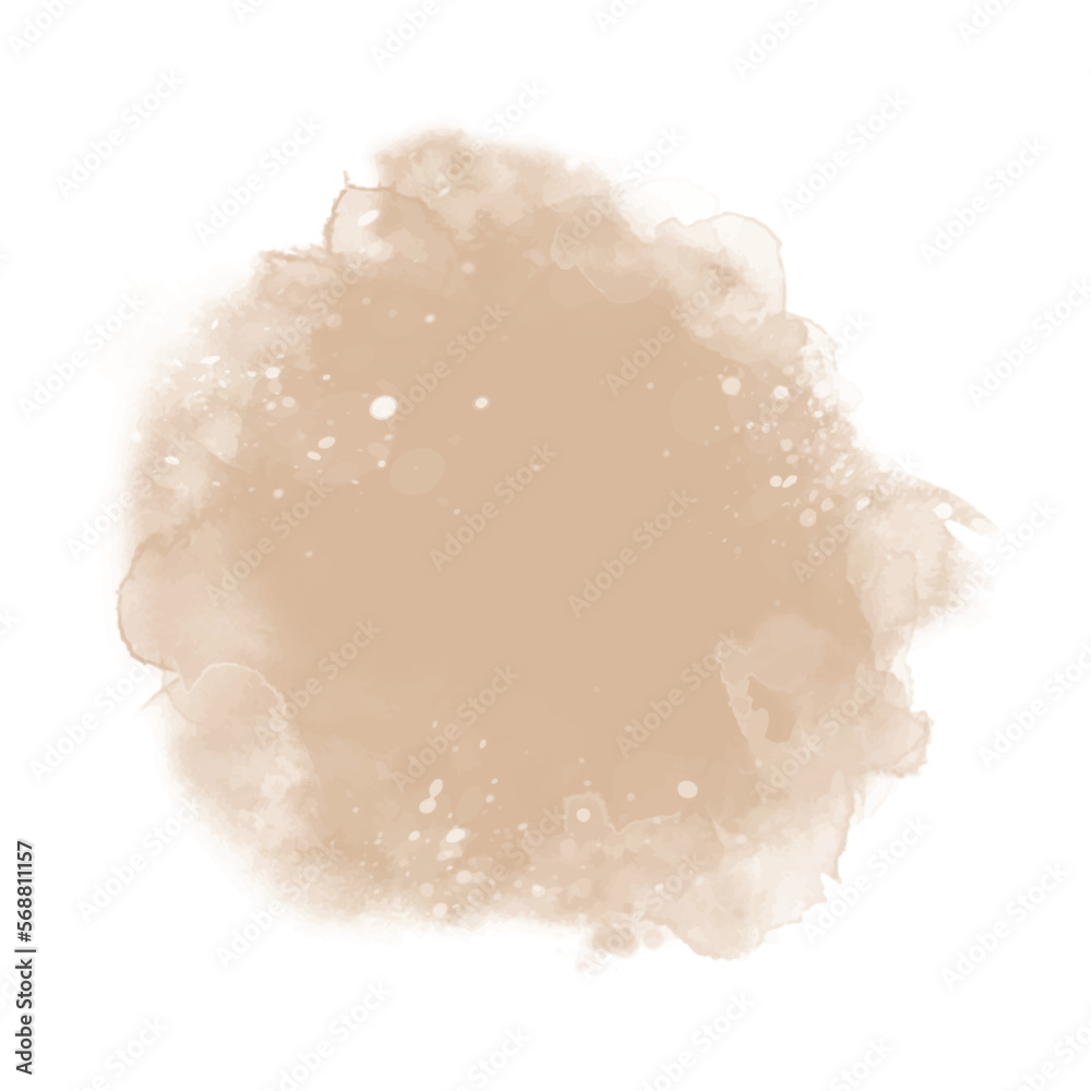 Brown background of stain splash watercolor stock illustration