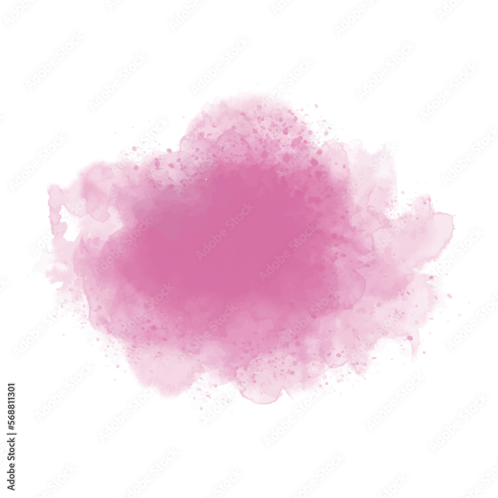 Pink background of stain splash watercolor stock illustration