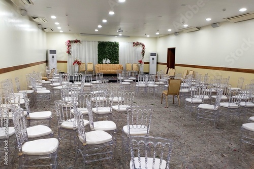 Bild auf Leinwand Banquet hall after condition after function