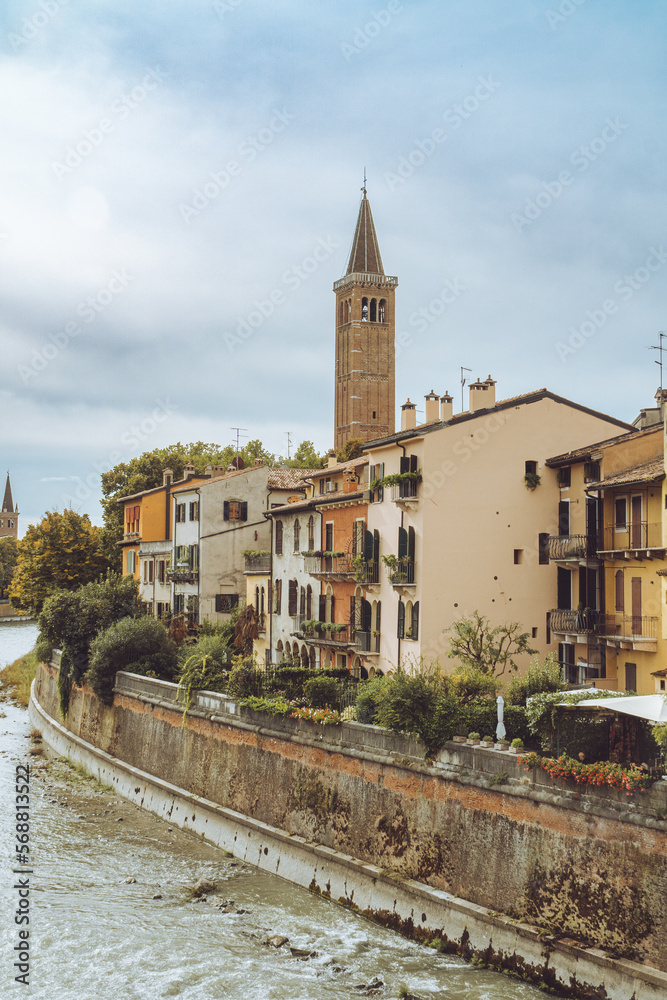 Verona Italy City Street River Landscape