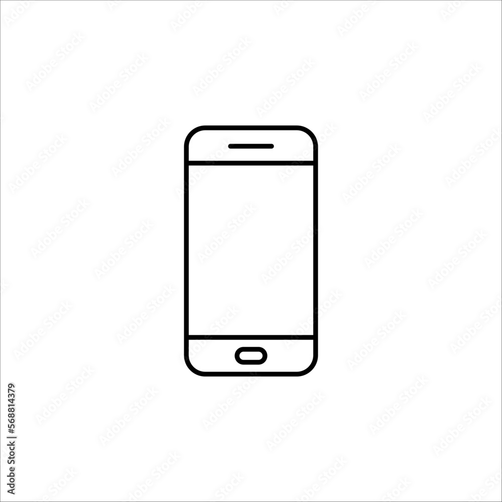 smartphone icon. mobile phone icon vector illustration on white background smartphone icon. mobile phone icon vector illustration on white background