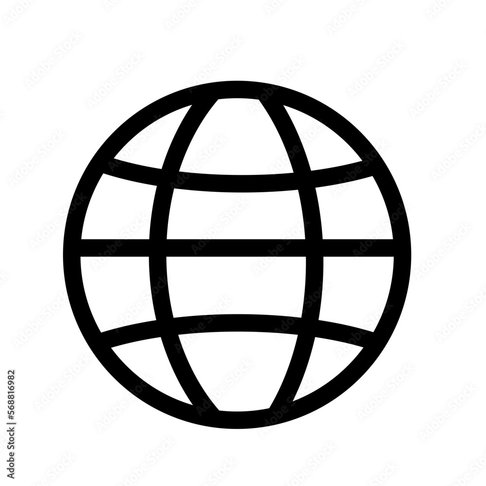World Icon, Globe Icon, Earth planet Icon World Icon, Globe Icon, Earth planet Icon
