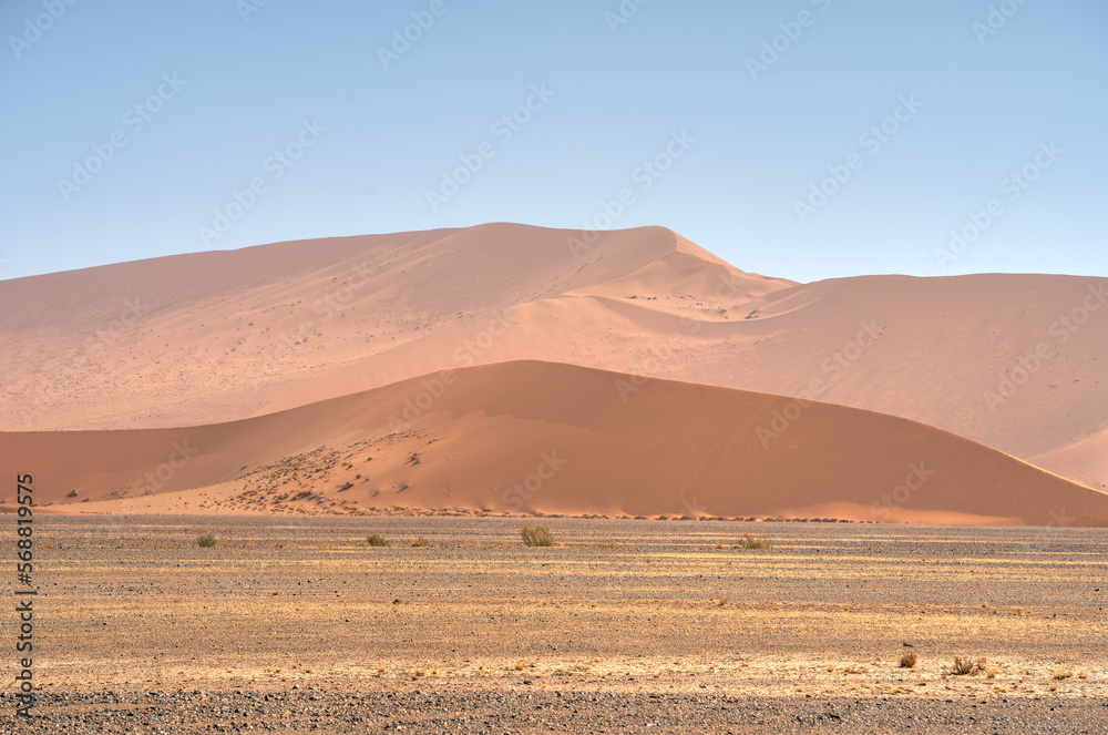 Namib Desert Dunes around Sossusvlei, HDR Image Namib Desert Dunes around Sossusvlei, HDR Image