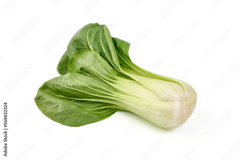 Fresh green Chinese cabbage, bok choy, pok choi or pak choi, isolated on white background. Fresh green Chinese cabbage, bok choy, pok choi or pak choi, isolated on white background.
