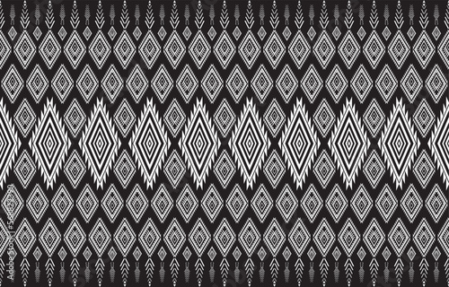 Gypsy pattern tribal ethnic motifs geometric seamless background. Doodle gypsy geometric shapes sprites tribal motifs clothing fabric textile print traditional design with triangles